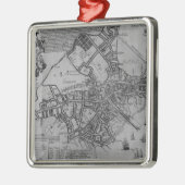 Plan van Boston, New England, 1739 Metalen Ornament (Links)