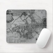 Plan van Boston, New England, 1739 Muismat (Met muis)