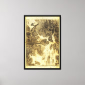 Plan van Boston van Henry Pelham (1775-1776) Canvas Afdruk (Voorkant)