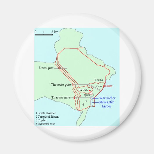 Plan van Carthago Magneet (Voorkant)