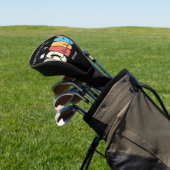 Plan van de dag waarop Coffee Golf Wine voor Gofer Golfheadcover (Insitu)