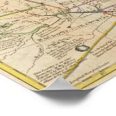 Plan van de Dienstreizen van de Kapitein Carvers Poster (Hoek)