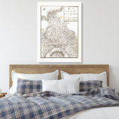 Plan van de Fort van New Madrid Canvas Afdruk (Insitu (Slaapkamer))