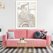 Plan van de Fort van New Madrid Canvas Afdruk (Insitu (Woonkamer))