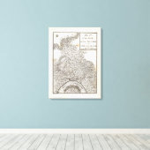 Plan van de Fort van New Madrid Canvas Afdruk (Insitu (Houten vloer))
