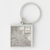 Plan van de Fort van New Madrid Sleutelhanger (Voorkant)