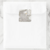 Plan van de Fort van New Madrid Vierkante Sticker (Tas)