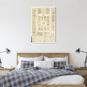 Plan van de groenteteelt van de koning in Versaill Canvas Afdruk (Insitu (Slaapkamer))