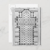 Plan van de kathedraal van Milaan Briefkaart (Voorkant / Achterkant)