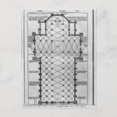 Plan van de kathedraal van Milaan Briefkaart (Voorkant)