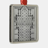 Plan van de kathedraal van Milaan Metalen Ornament (Rechts)