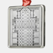 Plan van de kathedraal van Milaan Metalen Ornament (Links)