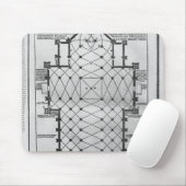 Plan van de kathedraal van Milaan Muismat (Met muis)