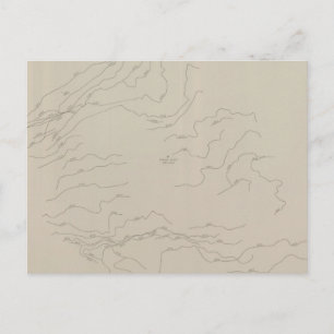 Plan van de Klay Walls van de New Almaden Mine Briefkaart