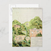 Plan van de mijnen van Oaxaca, Mexico, 1785-1987 Briefkaart (Voorkant / Achterkant)