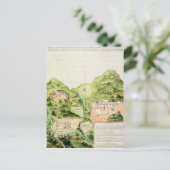 Plan van de mijnen van Oaxaca, Mexico, 1785-1987 Briefkaart (Staand voorkant)