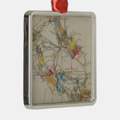 Plan van de nieuwe mijn van Almaden Metalen Ornament (Rechts)