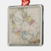 Plan van de nieuwe mijn van Almaden Metalen Ornament (Links)