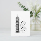 Plan van de Pagoda bij Kew, van Jardins Anglo-Chi Briefkaart (Staand voorkant)