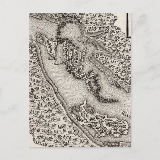 Plan van de Rapiden of de Herfsten van de Ohio Briefkaart (Voorkant)