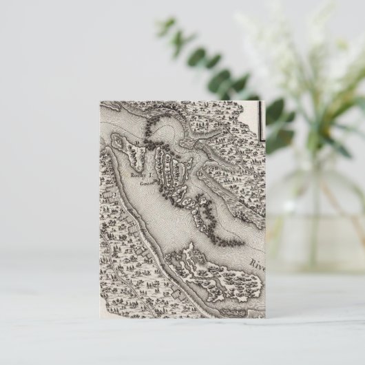 Plan van de Rapiden of de Herfsten van de Ohio Briefkaart (Staand voorkant)