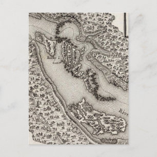 Plan van de Rapiden of de Herfsten van de Ohio Briefkaart