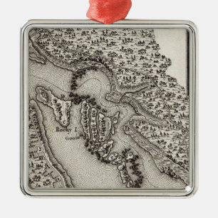 Plan van de Rapiden of de Herfsten van de Ohio Metalen Ornament