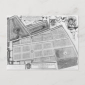 Plan van de Royal Garden Briefkaart (Voorkant)