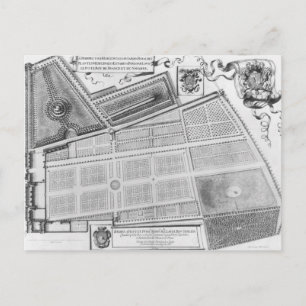 Plan van de Royal Garden Briefkaart