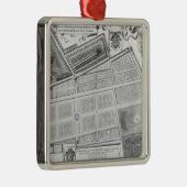 Plan van de Royal Garden Metalen Ornament (Rechts)