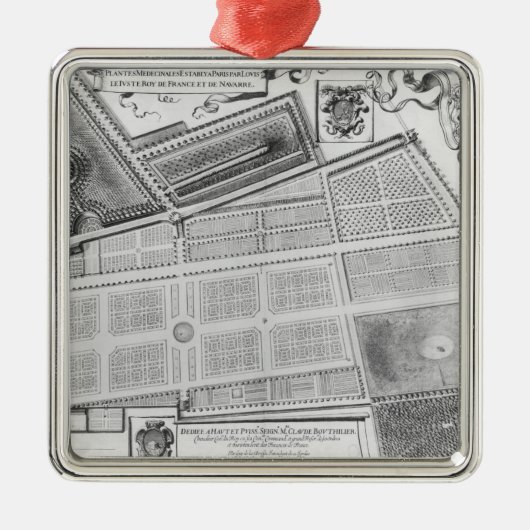 Plan van de Royal Garden Metalen Ornament (Voorkant)