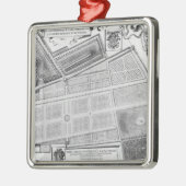Plan van de Royal Garden Metalen Ornament (Links)