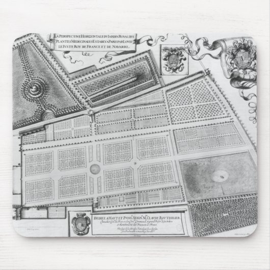 Plan van de Royal Garden Muismat (Voorkant)