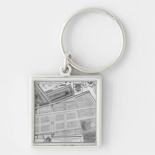 Plan van de Royal Garden Sleutelhanger (Voorkant)