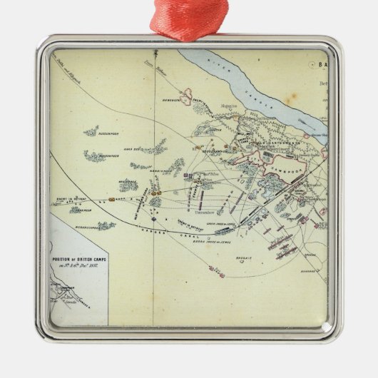 Plan van de Slag bij Cawnpoor Metalen Ornament (Voorkant)