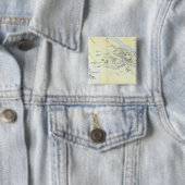 Plan van de Slag bij Cawnpoor Vierkante Button 5,1 Cm (In situ)