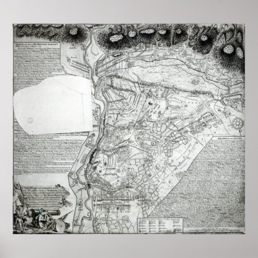 Plan van de slag bij Minden Poster (Voorkant)