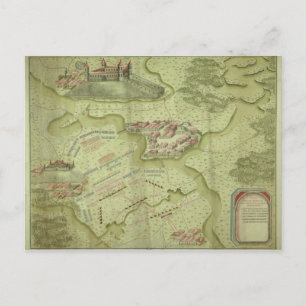 Plan van de slag bij Mollwitz Briefkaart