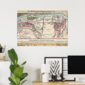 Plan van de slag om Fredericksburg Poster (Thuiskantoor)