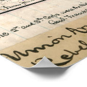 Plan van de slag om Fredericksburg Poster (Hoek)