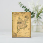 Plan van de stad Boston (1775) Briefkaart (Staand voorkant)