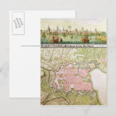 Plan van de stad La Rochelle, 1736 Briefkaart (Voorkant / Achterkant)
