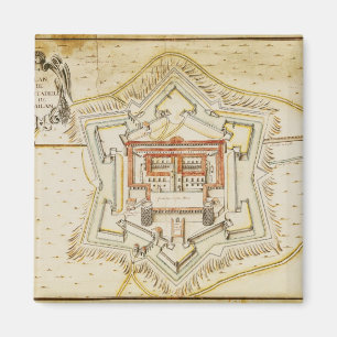 Plan van de stad Milaan Magneet