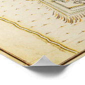 Plan van de stad Milaan Poster (Hoek)