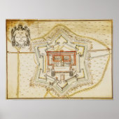 Plan van de stad Milaan Poster (Voorkant)