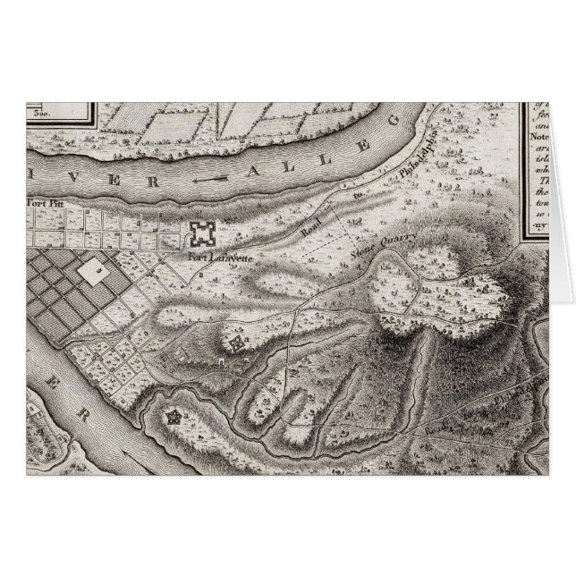 Plan van de stad Pittsburg (Voorkant Horizontaal)