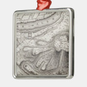 Plan van de stad Pittsburg Metalen Ornament (Links)