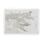 Plan van de stad Sydney uit de "Voyage Autour du Magneet (Horizontaal)