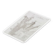 Plan van de stad Sydney uit de "Voyage Autour du Magneet (Linkerzijde)