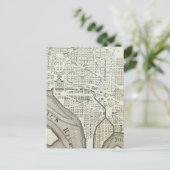 Plan van de stad Washington Briefkaart (Staand voorkant)